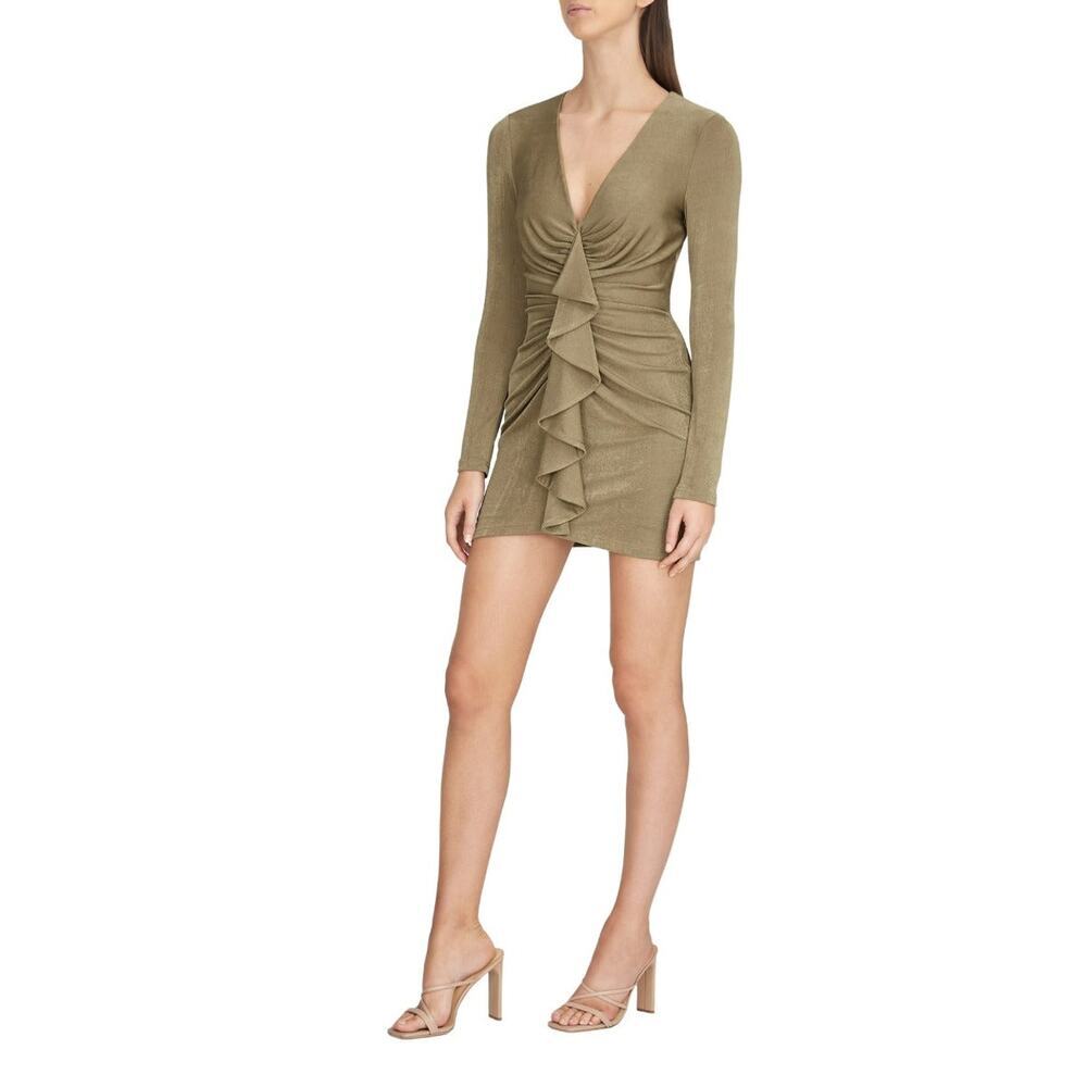 Significant Other Katie Mini Dress Dark Olive US 6 NWOT